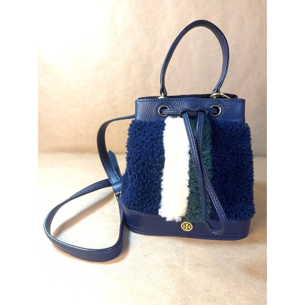 Tory Burch Shearling Bucket Bag